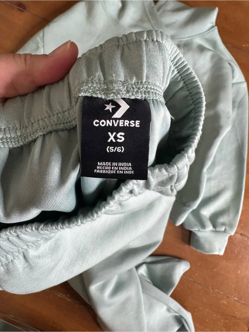 Converse Girls Sage Green Hoodie & Joggers Set - Mint Size 5/6